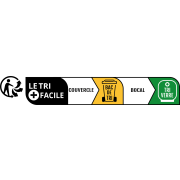 Etiquette "info-tri" pour verre et métal, la boite de 1000