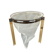 Passoire conique double filtre avec trépied bois diamètre 450mm