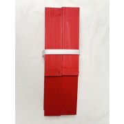 Pieds de ruche en bois PEINTS EN ROUGE, le lot de 4