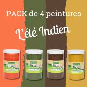 PACK de 4 peintures "L'été Indien"