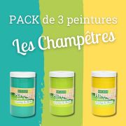 PACK de 3 peintures "Les Champêtres"
