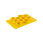 Moule en silicone souple pour 10 bougies chauffe-plat rondes, la plaque