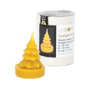 Moule silicone à bougie chauffe-plat avec épicéa