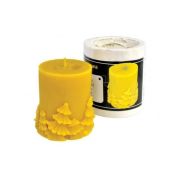 Moule silicone à bougie Boule de Noël décorée