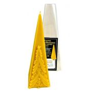 Moule silicone à bougie Pyramide avec arbre de Noel 