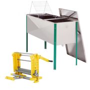 Pack Miellerie machine à désoperculer manuelle + Bac inox 2m