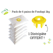 Lot de 6 pains de Fondapi 1kg + 1 Distripâte