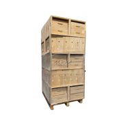 Palette de 110 Hausses Dadant 10 en épicéa mi-bois BEENATURE, pour 8 cadres droits