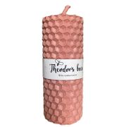Bougie en cire d'abeille Rose pâle - MINI