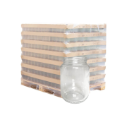 Palette de pot verre 385ml standard TO63 "miel", la palette de 2097