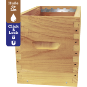 Corps Dadant 6 GREENBEE-LIN en Paulownia extralight, pour 6 cadres droits - Equipé CLIC&LOCK