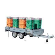 Plateforme porte-ruches à "déposer" pour remorque de transhumance