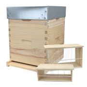 Ruche Dadant 10 NATURAPI en pin maritime avec hausse, cadres filés et quincaillerie 11F61