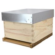 Ruche Dadant 10 en pin maritime NATURAPI, avec plancher plastique