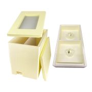 Ruchette polystyrène haute densité avec nourrisseur double pour ruchette divisible Gialapi