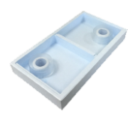 Nourrisseur Dadant 6 polystyrène Haute densité 2 compartiments Quarti