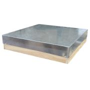 Toit de ruche Warré en bois et tôle galva
