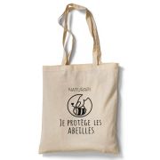 Tote bag "Je protège les abeilles"