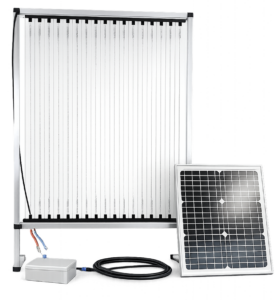 Harpe à frelons avec module solaire