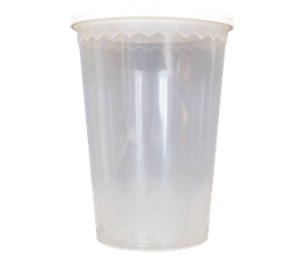 blanc avec couvercle en plastique 10 pièces Pot de PET 75 ml transparent
